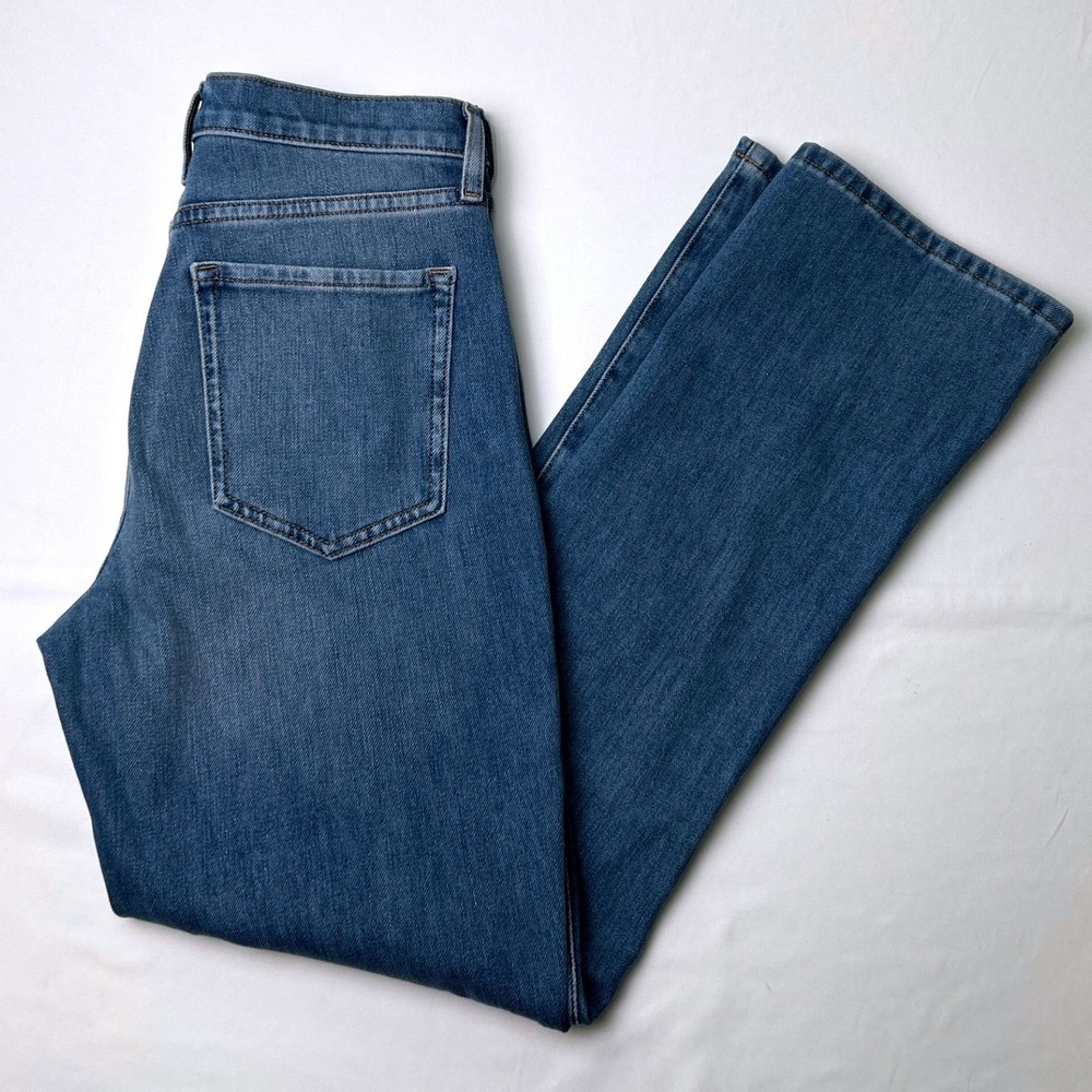 Banana Republic Womens High Rise Crop Boot Jeans Size 4/27 Long Blue Stretch